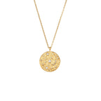 isolated textured coin necklace with mixed white accent settings