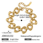Matching curved-link bracelet dimensions