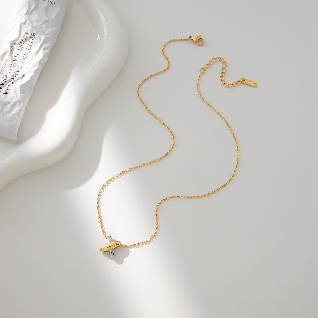 Gold-Tone Stainless Steel Pendant Necklace Collection close-up product view