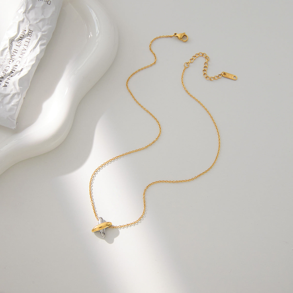 Gold-Tone Stainless Steel Pendant Necklace Collection close-up product view
