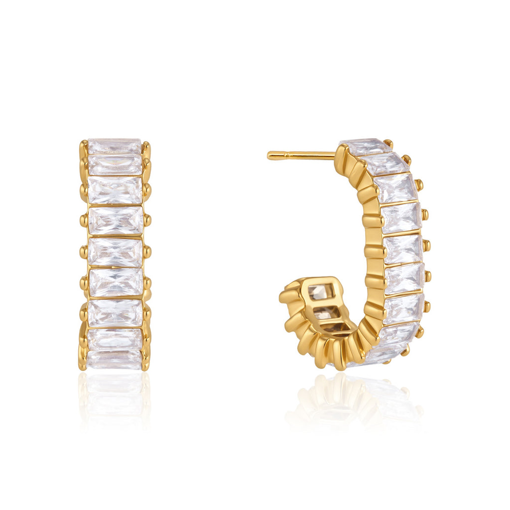Front and side views of rectangular stone hoops