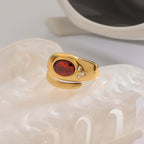 Stainless Steel Snake and Sculptural Ring Collection — second snake ring size option