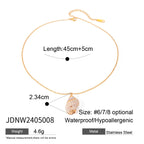 Gold Tone Stainless Steel Heart, Floral and Pendant Jewelry Collection — selectable styles and material reference