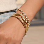 Three clear-accent wrist styles shown together