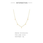 teardrop station necklace details with 40 plus 5 cm chain and 1.6 g listed weight